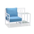 Aluminum furniture with cushions