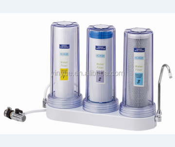 3-stufiger Zähler-Top-Wasserreiniger mit Metallanschluss