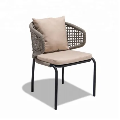 Outdoor Garden Balcony Rope Chair with Arm
