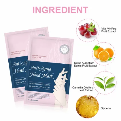 Wholesale 18g Hand Care Product Peel Sheet Mask Moisturizing Anti-Aging Hand Mask