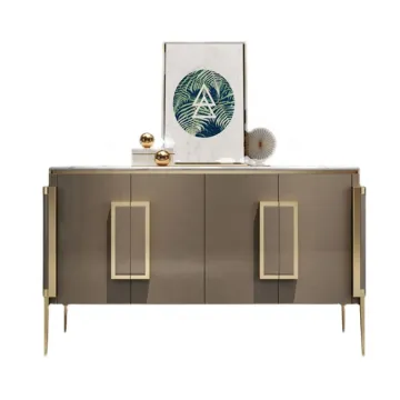 Modern High-Quality Brown Living Room and Dining Room Sideboard Buffet Cabinet
