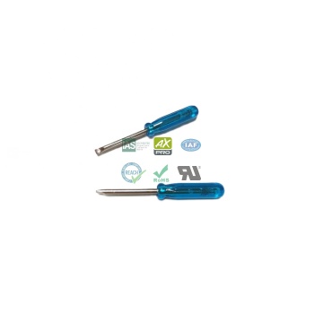 Smooth Blue Mini Screwdriver Tools for Toys and Small Applications - 10pcs