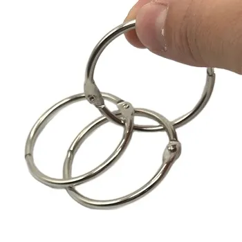 Office Scrapbooking Hinge Locking Loose Leaf Ring Binder 44mm Book Binding Rings