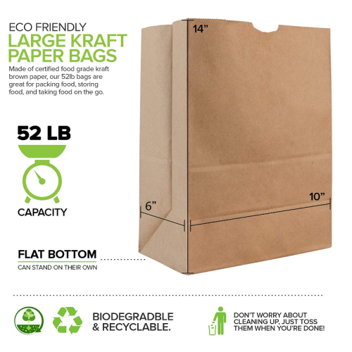 Brown Paper Bag Kraft Brown Paper Grocery Bags Bulk Factory