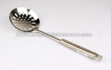 Non-magnetic stainless steel slotted spoon