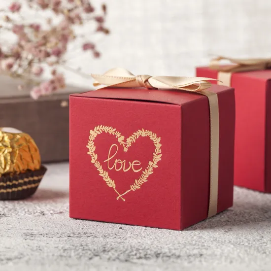 Square chocolate candy packaging box