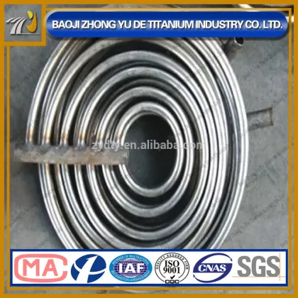 High Efficient GR2 Titanium Spiral Condenser Tube