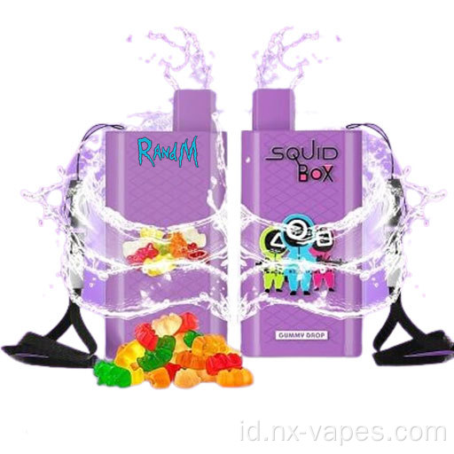 Kotak Squid Randm Vape sekali pakai