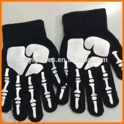 Solid Color Magic Gloves with Rubber Printing