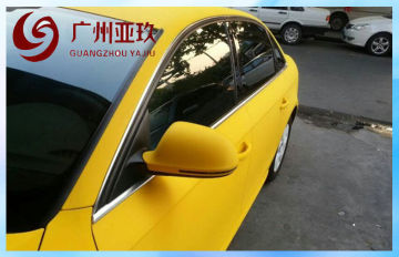 Bubble Free Glitter Vinyl Wrap With Lemon Yellow For Car Wrapping