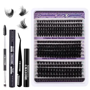 New Arrival DIY Eyelash Extensions: 8 Cluster Bonded Individual Lashes Pack