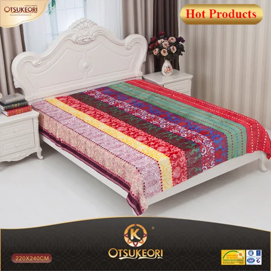 100% Polyester Home Textile Super Soft Bedding printed Flannel Blanket