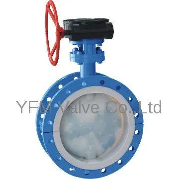 FEP Lined Flange Type Butterfly Valve Suppliers