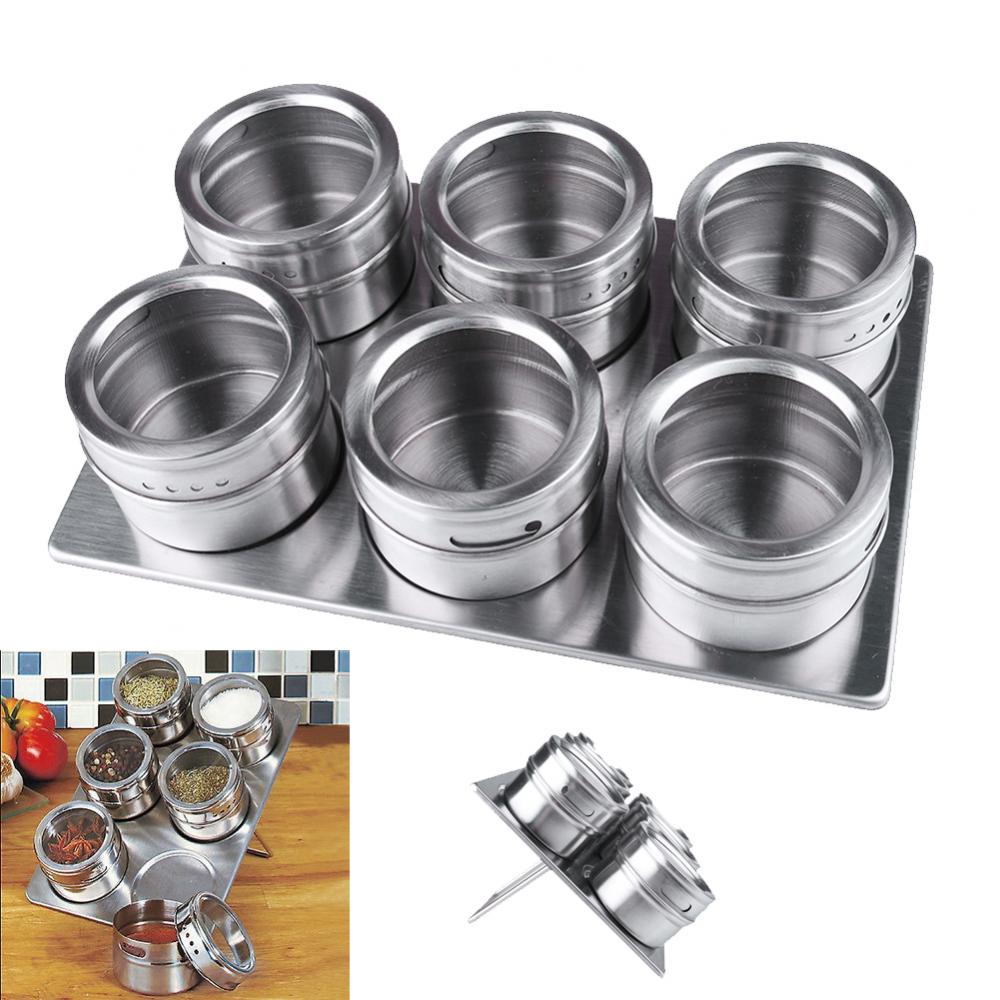 Magnetic Spice Jars Stainless