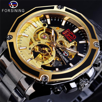 Transparent Skeleton Luxury Automatic Mechanical Men's Watch - Waterproof Casual Relogio Masculino