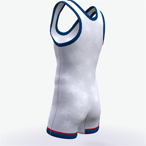 Customized sublimation printing mens wrestling singlets