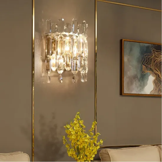 Modern Chrome Sconce - Gold/Silver Bedroom & Restaurant Wall Lamp