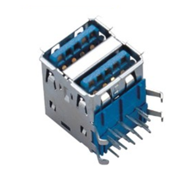 USB 3.0 A Type Receptacle Double Angle DIP