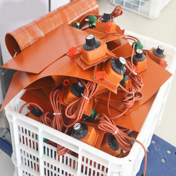 Customized 110V Industrial Flexible Silicone Rubber Heater with Thermostat