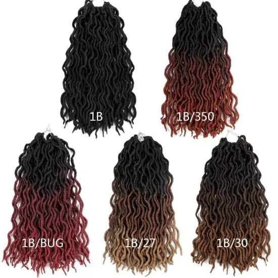 River Locs Crochet Braids Twist Hair Natural Deep Faux Locs Crochet Hair Braids Synthetic Hair Extension