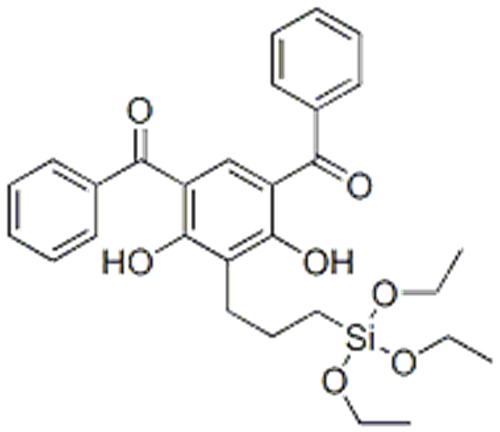 Methanone,1,1'-[4,6-dihydroxy-5-[3-(triethoxysilyl)propyl]-1,3-phenylene]bis[1-phenyl CAS 166255-23-8