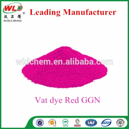 Dip dye Vat dye Brilliant Red GGN dip dye fabric