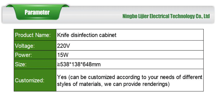 Timer Controlled Knife Sterilizer