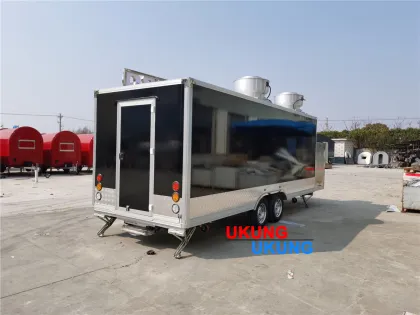 UKUNG Chinese Fast Food Truck with Solar Panels