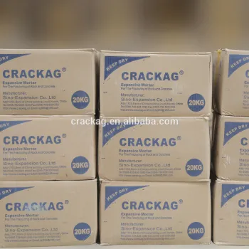 CRACKAG used in marble and granite quarrying