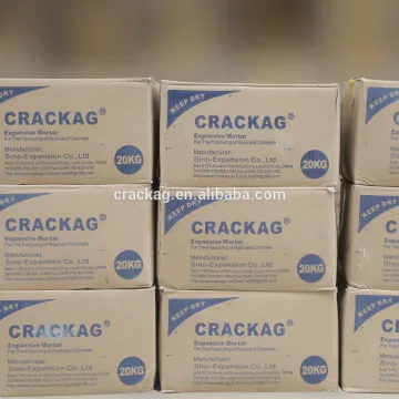 CRACKAG used in marble and granite quarrying