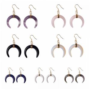 Natural Fashion Oxhorn Women Earrings