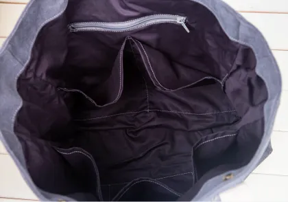 custom high quality duck canvas diaper bag