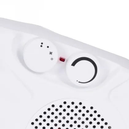 Portable Cool-Warm Wind Fan Heater with Rotation Function for Living Room