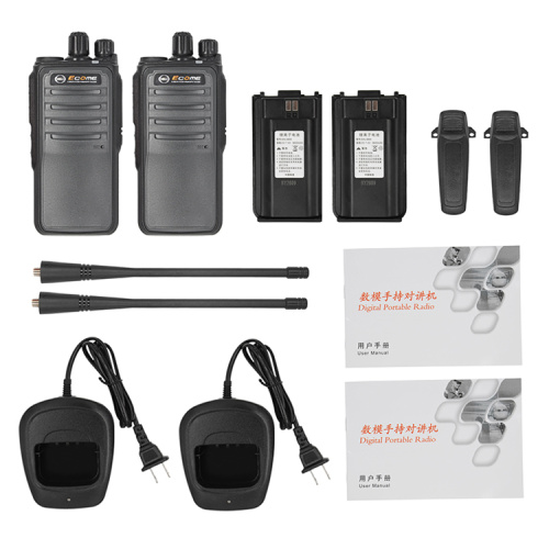 2022 Nouveau design Ecome ET-D40 350M DIGITAL DMR Radio Walkie Talkie Set 10 Pack