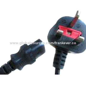 3-pin UK type PVC jacket power cord
