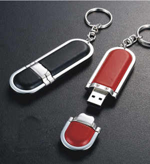 Beautiful Leather USB Flash Drive, USB 2.0, Custom Logo