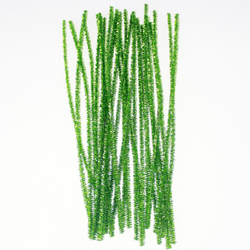 Green Glitter Pipe Cleaners tinsel christmas decoration
