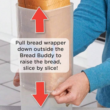 Plastic Loaf Bread Box Storage Container for Kitchen