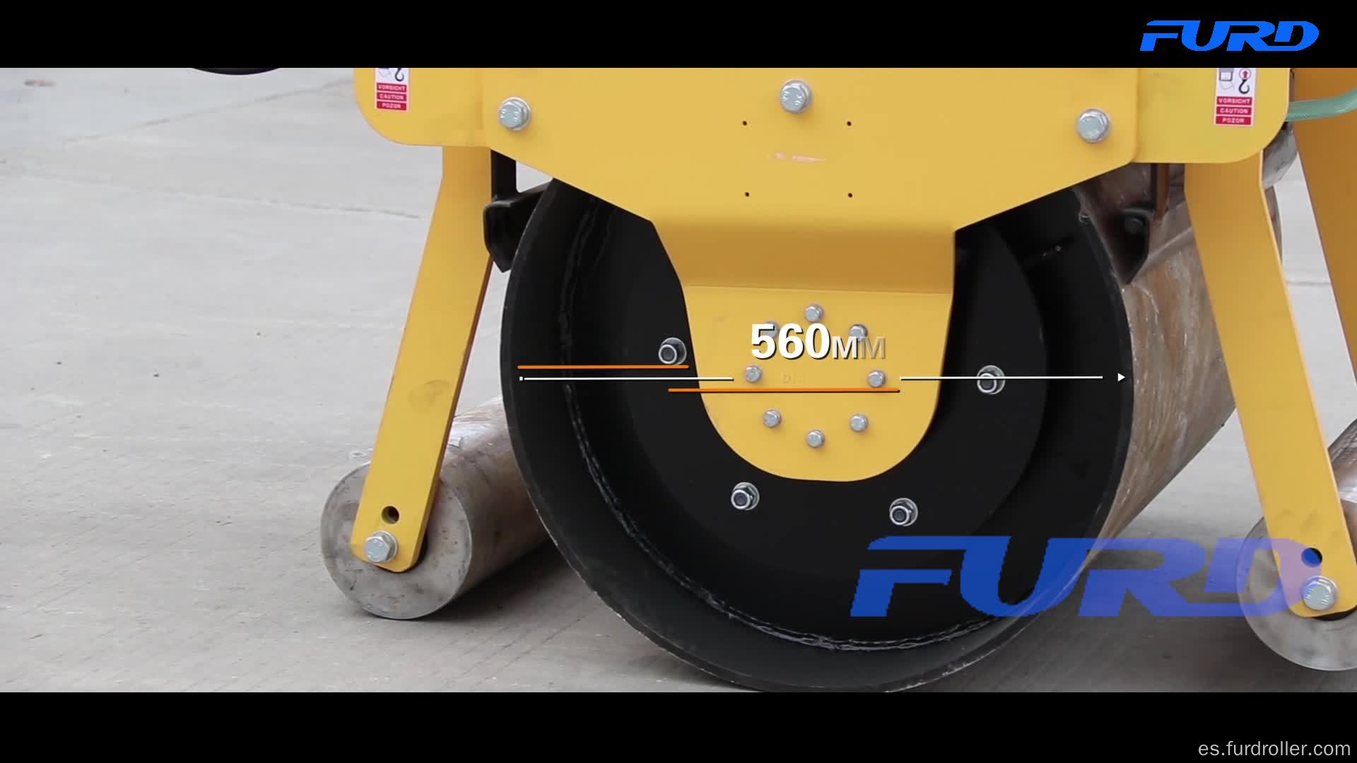 Rueda de acero vibratorio pequeño Road Roller (FYL-700)