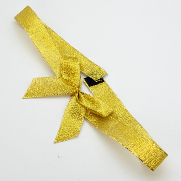 Wholesale Handmade Sustainable Metallic Gold Silver Ribbons with Custom Logo