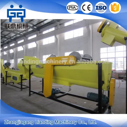 Complete recycle pet bottles scrap washing line