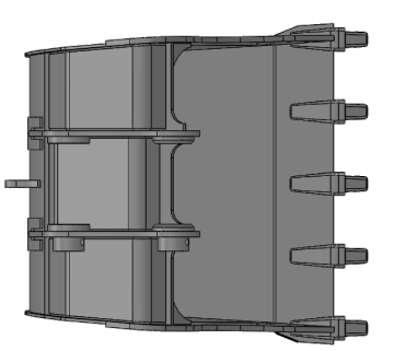 heavy duty earthmoving bucket for excavator