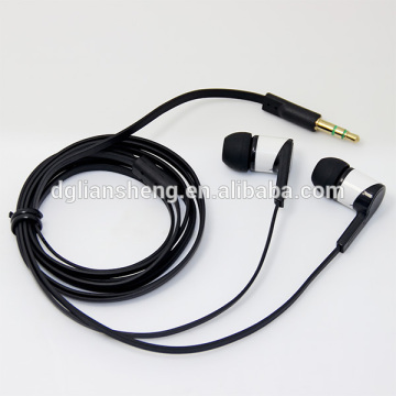 Plastic Round Shape Mobile Phone Earphone, Black And White Plastic Earphone