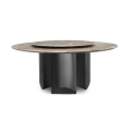 round stainless steel table