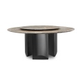 table rond en acier inoxydable