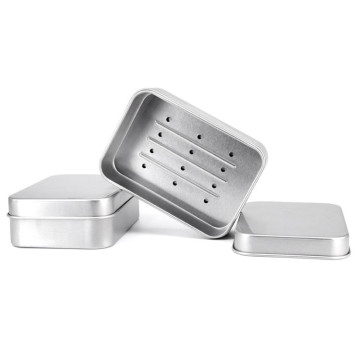 Hot Sale Aluminum Soap Packing Boxes - Square Metal Silver Aluminum Tin Soap Box