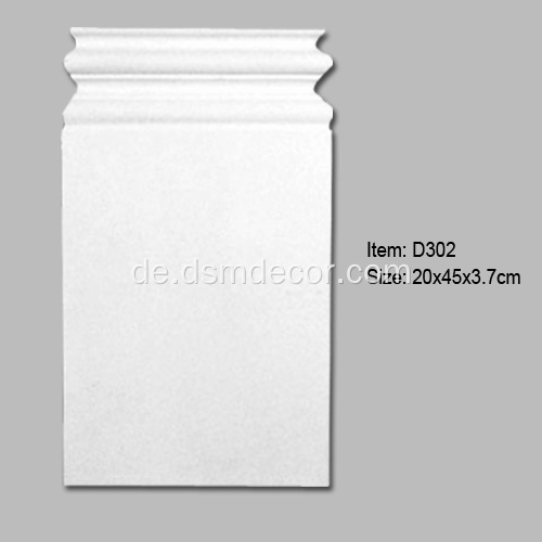 Geriffelte dekorative Pilaster aus Polyurethan