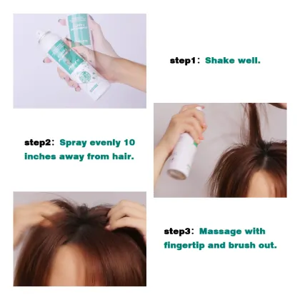 Custom Logo Private Label 170ml Hair Dry Shampoo Spray