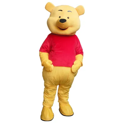 Winnie Bear Mascot Costume for Adult Parties and Cosplay