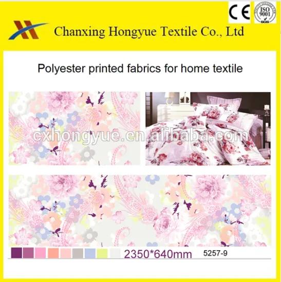 100% Polyester brushed printed designs fabric for bed sheets and covers/100 polyester printed textile fabrics